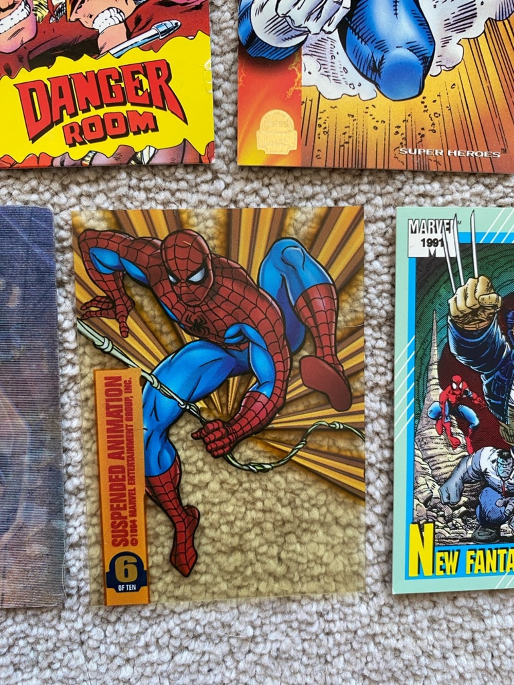 Vintage Random X-Men & Spider-Man Trading Cards Lot - Picture 4 of 9